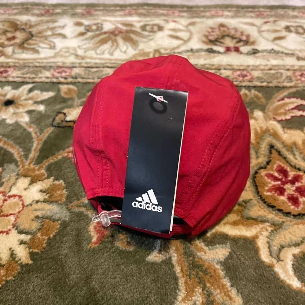Adidas BMW Performance Running Cap‎ Hat Red White Adjustable